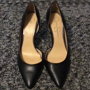 Black heels, worn once